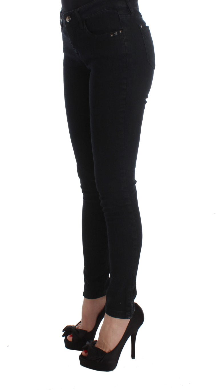 Costume National Black Slim Fit Cotton Denim Jeans