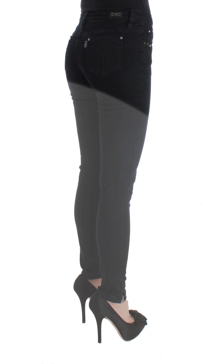 Costume National Black Slim Fit Cotton Denim Jeans