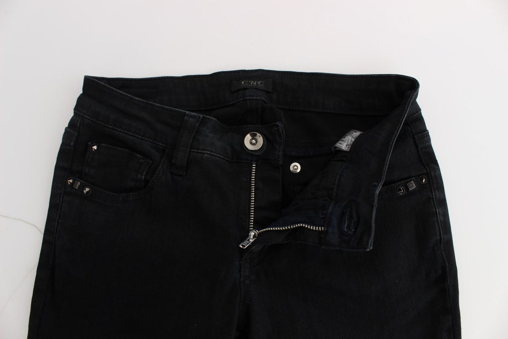 Costume National Black Slim Fit Cotton Denim Jeans