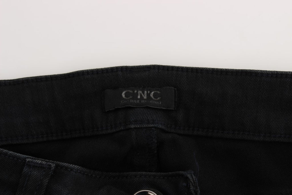 Costume National Black Slim Fit Cotton Denim Jeans