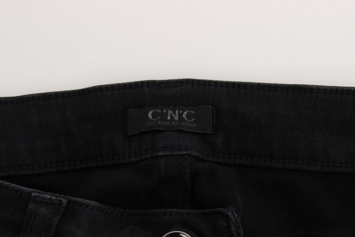 Costume National Black Slim Fit Cotton Denim Jeans