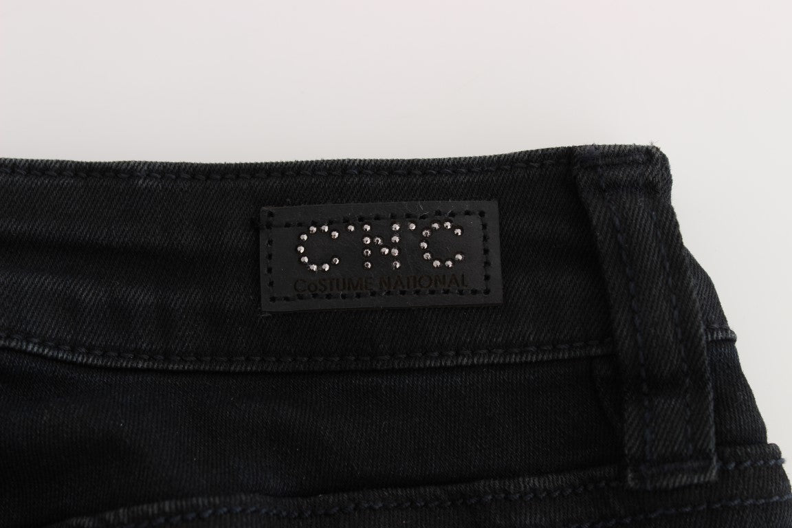 Costume National Black Slim Fit Cotton Denim Jeans