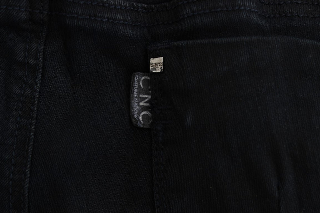 Costume National Black Slim Fit Cotton Denim Jeans