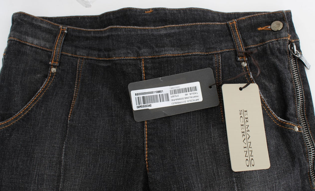 Ermanno Scervino Grey Slim Fit Cotton Denim Jeans