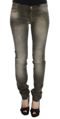 Ermanno Scervino Slim Fit Jeans in grey wash cotton blend