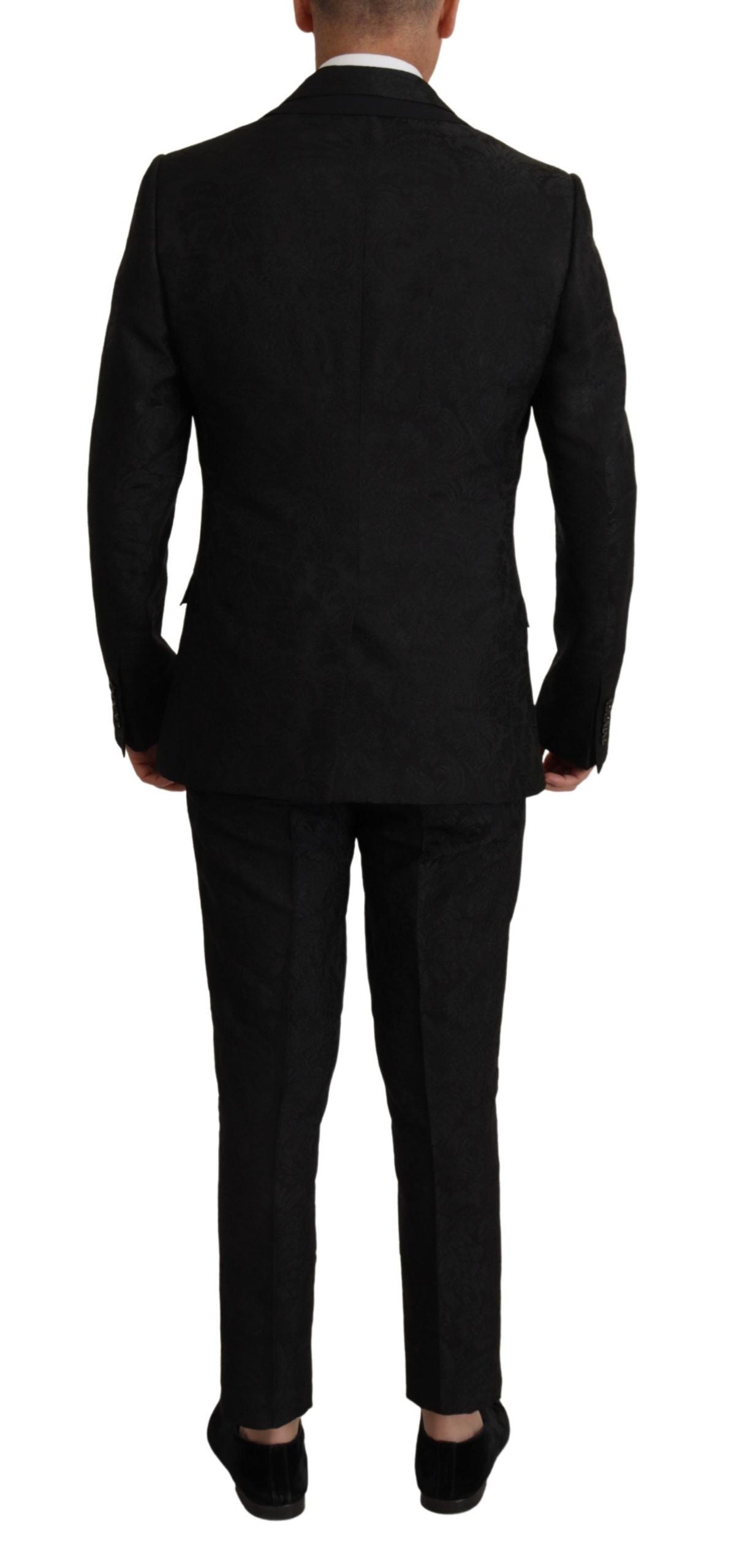 Dolce & Gabbana Schwarzer Polyester Anzug 2 Stück MARTINI