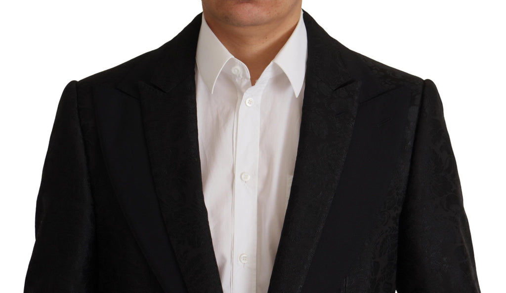 Dolce & Gabbana Schwarzer Polyester Anzug 2 Stück MARTINI
