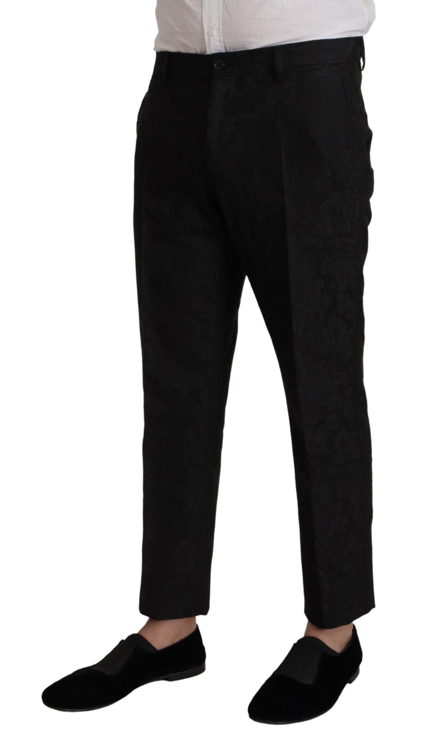Dolce & Gabbana Schwarzer Polyester Anzug 2 Stück MARTINI