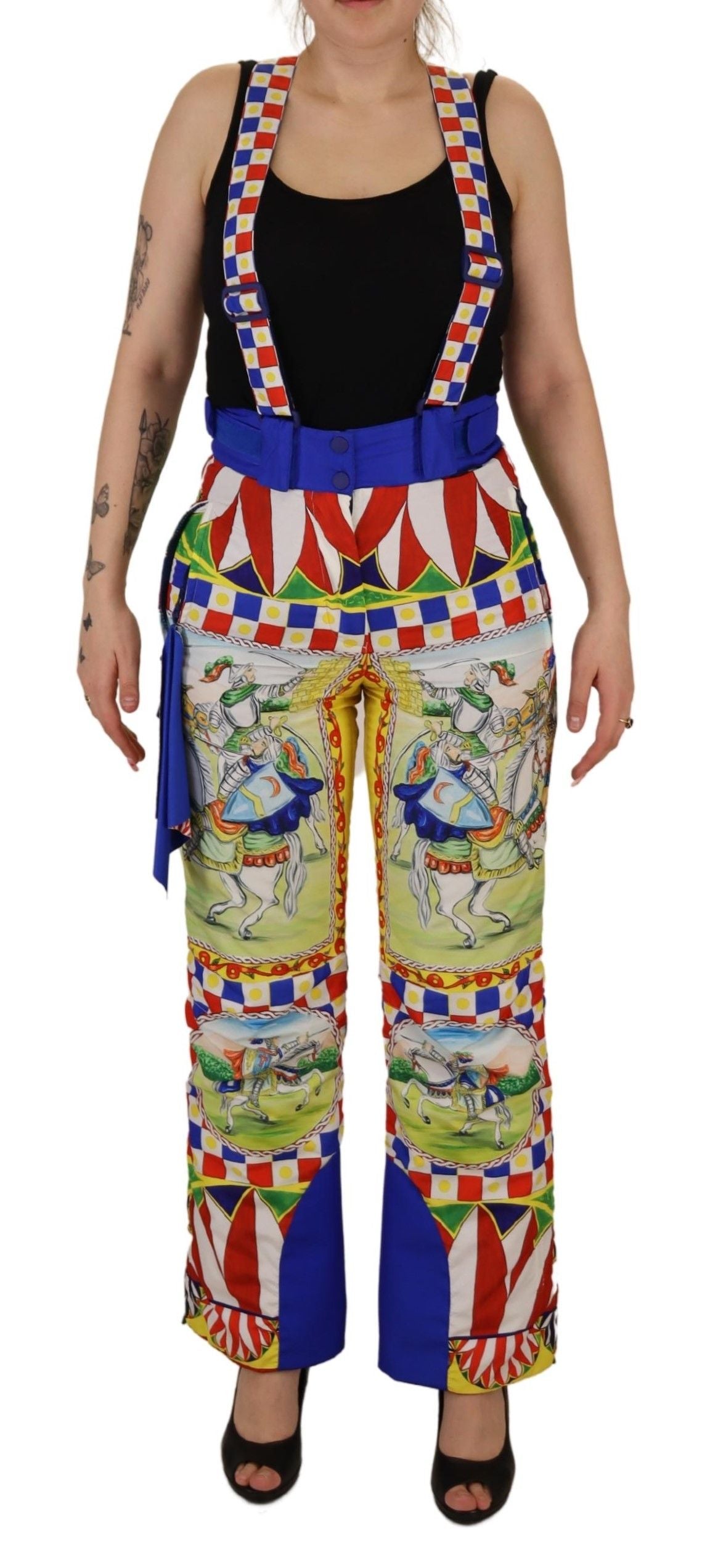 Dolce & Gabbana Multicolor Printed Snow Pants