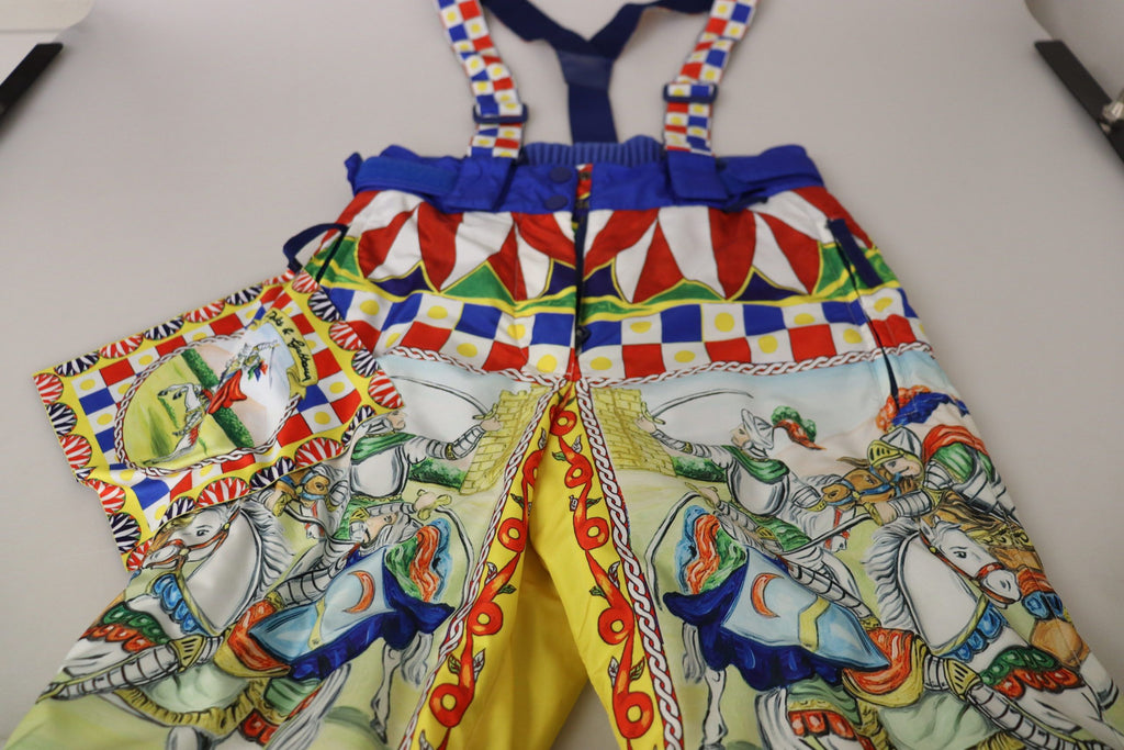 Dolce & Gabbana Multicolor Printed Snow Pants