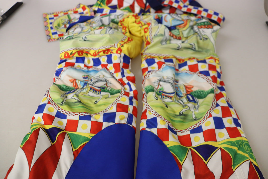 Dolce & Gabbana Multicolor Printed Snow Pants