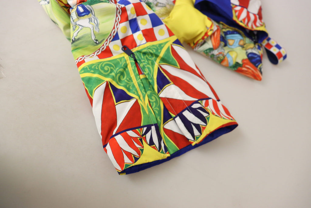Dolce & Gabbana Multicolor Printed Snow Pants