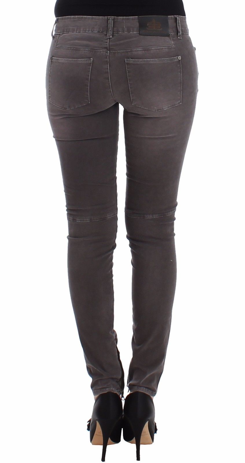 Ermanno Scervino Graue Slim Jeans Denim-Hosen Skinny Leg Stretch