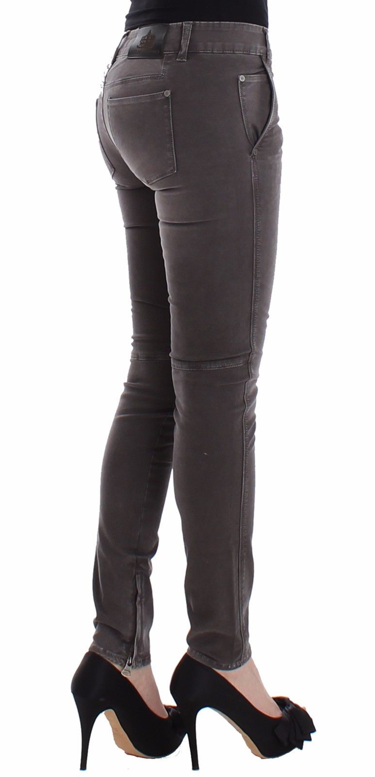 Ermanno Scervino Graue Slim Jeans Denim-Hosen Skinny Leg Stretch