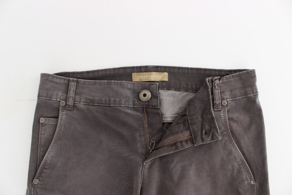 Ermanno Scervino Graue Slim Jeans Denim-Hosen Skinny Leg Stretch