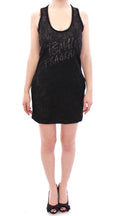 Ermanno Scervino Black Lace-Lined Stretch Mini Dress