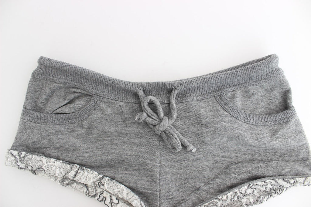 Ermanno Scervino Lingerie Grey Mini Shorts Sleepwear Hotpants