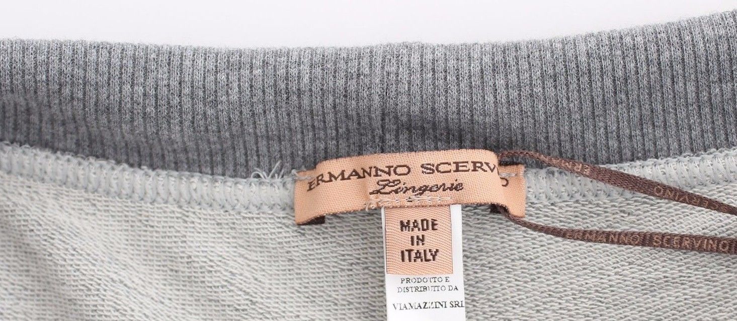 Ermanno Scervino Lingerie Grey Mini Shorts Sleepwear Hotpants