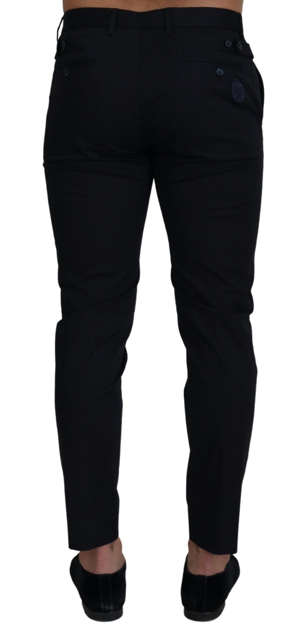 Dolce & Gabbana Blue Slim Stretch Cotton Chinos