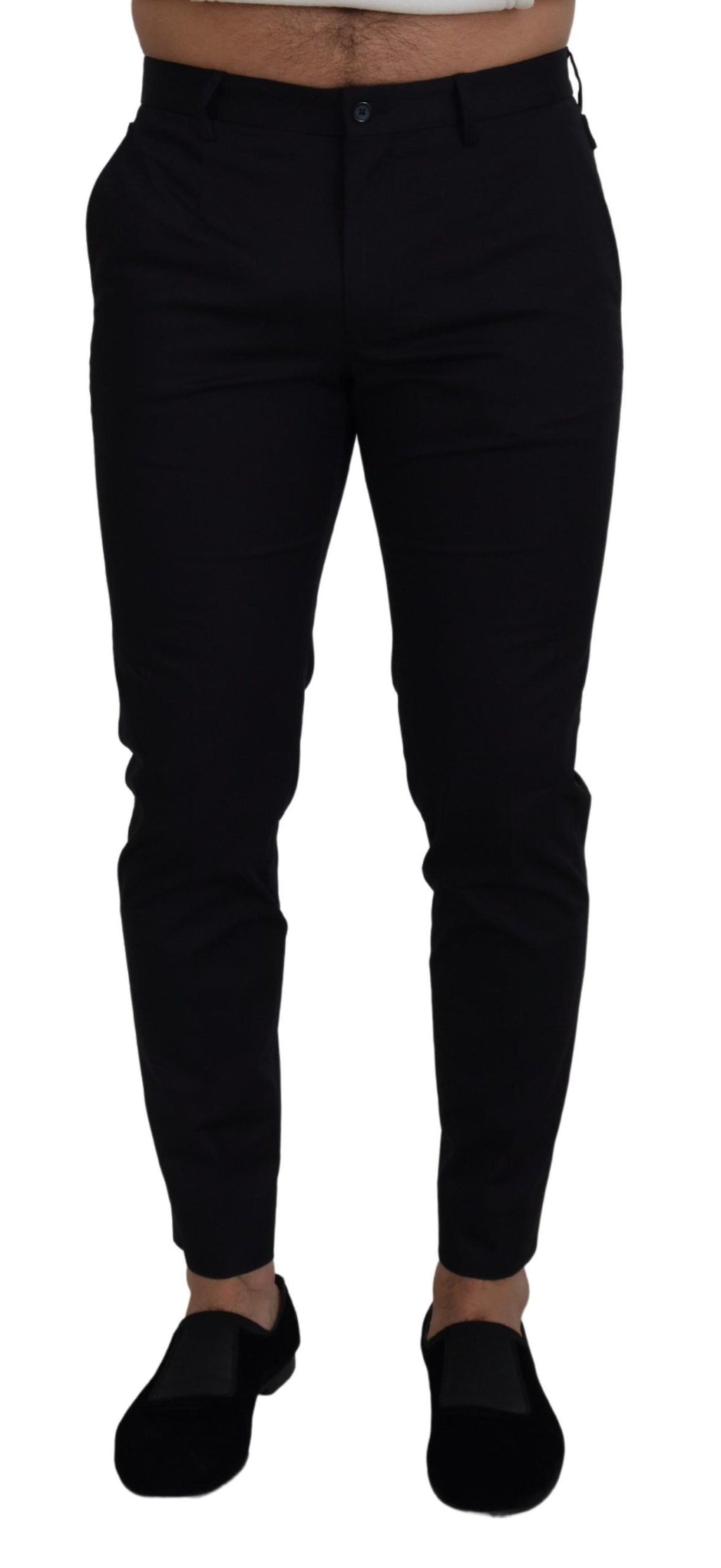 Dolce & Gabbana Blue Slim Stretch Cotton Chinos
