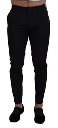Dolce & Gabbana Blue Slim Stretch Cotton Chinos