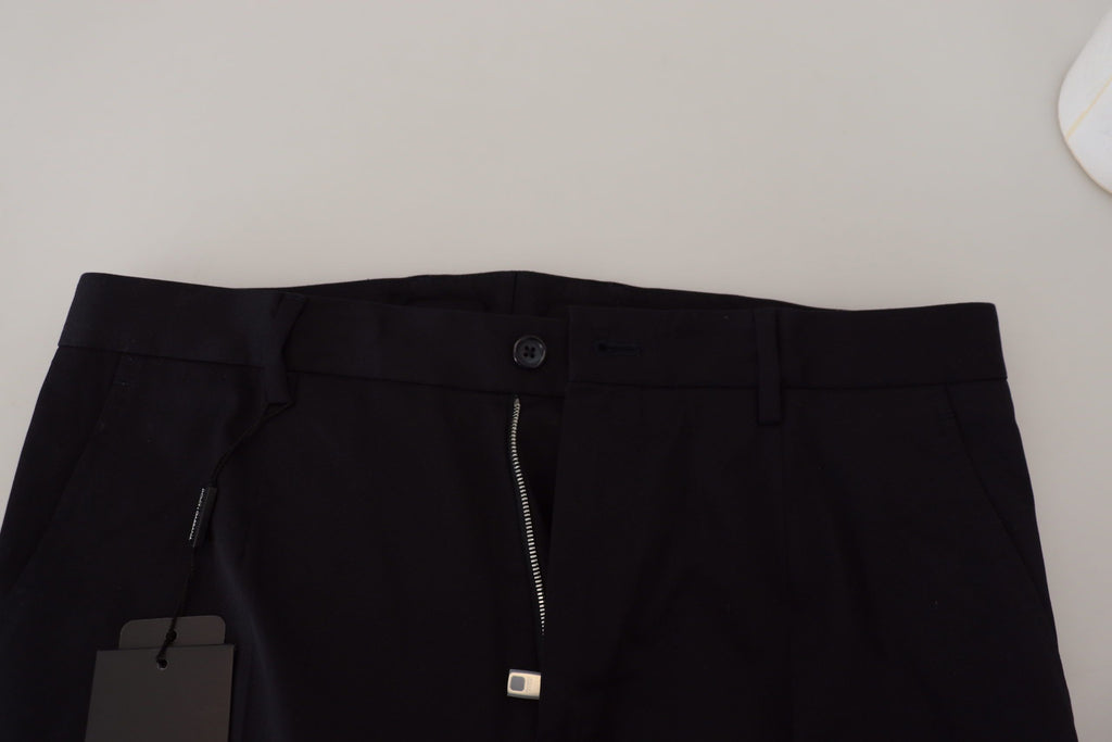 Dolce & Gabbana Blue Slim Stretch Cotton Chinos