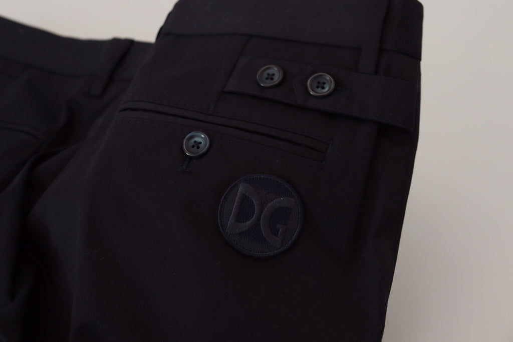 Dolce & Gabbana Blue Slim Stretch Cotton Chinos