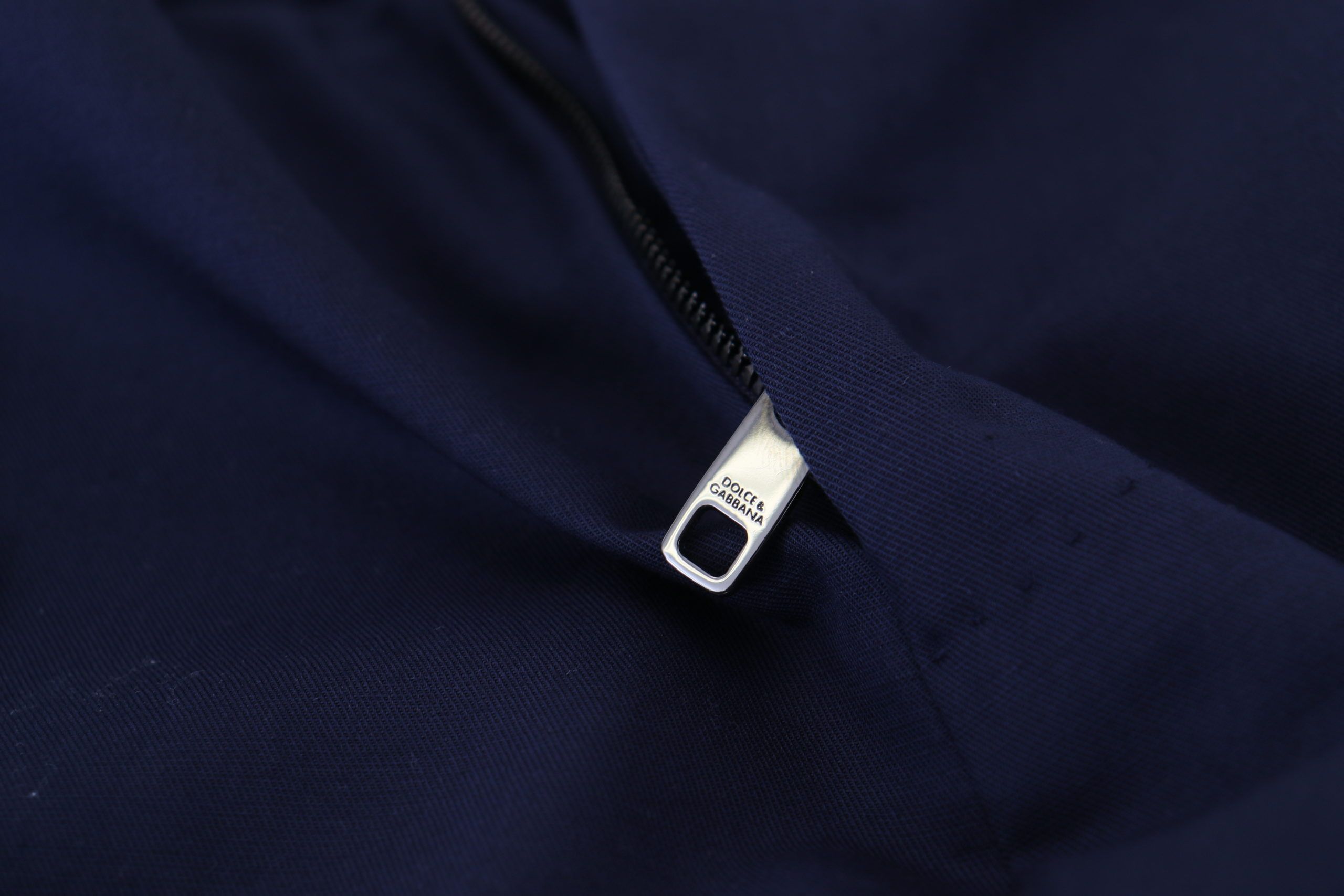 Dolce & Gabbana Blue Linen Cotton Slim Chinos Pants