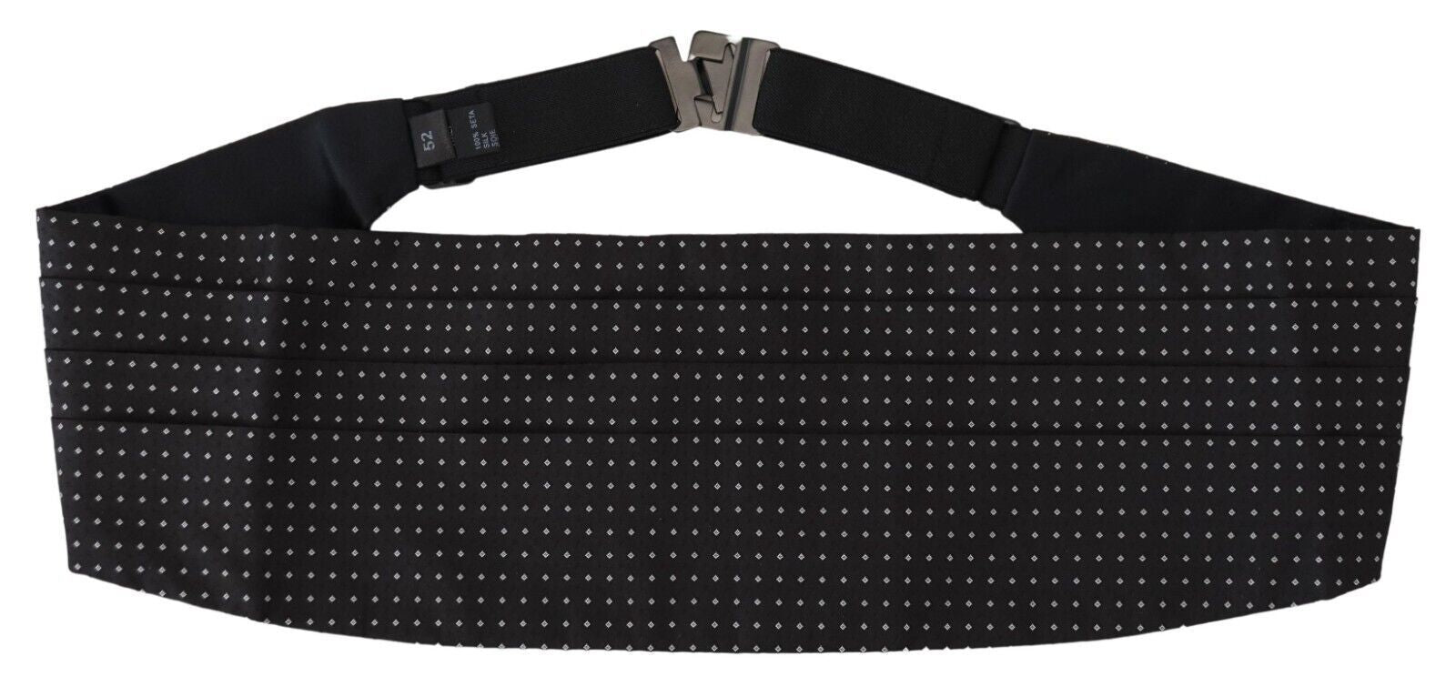 Dolce & Gabbana Men's Black Polka Dot Wide Waistband Cummerbund