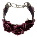 Dolce & Gabbana Multicolor Blumenapplikationen Metall-Schulterriemen