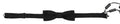 Dolce & Gabbana Black Patterned Silk Papillon Bow Tie with Adjustable Neck
