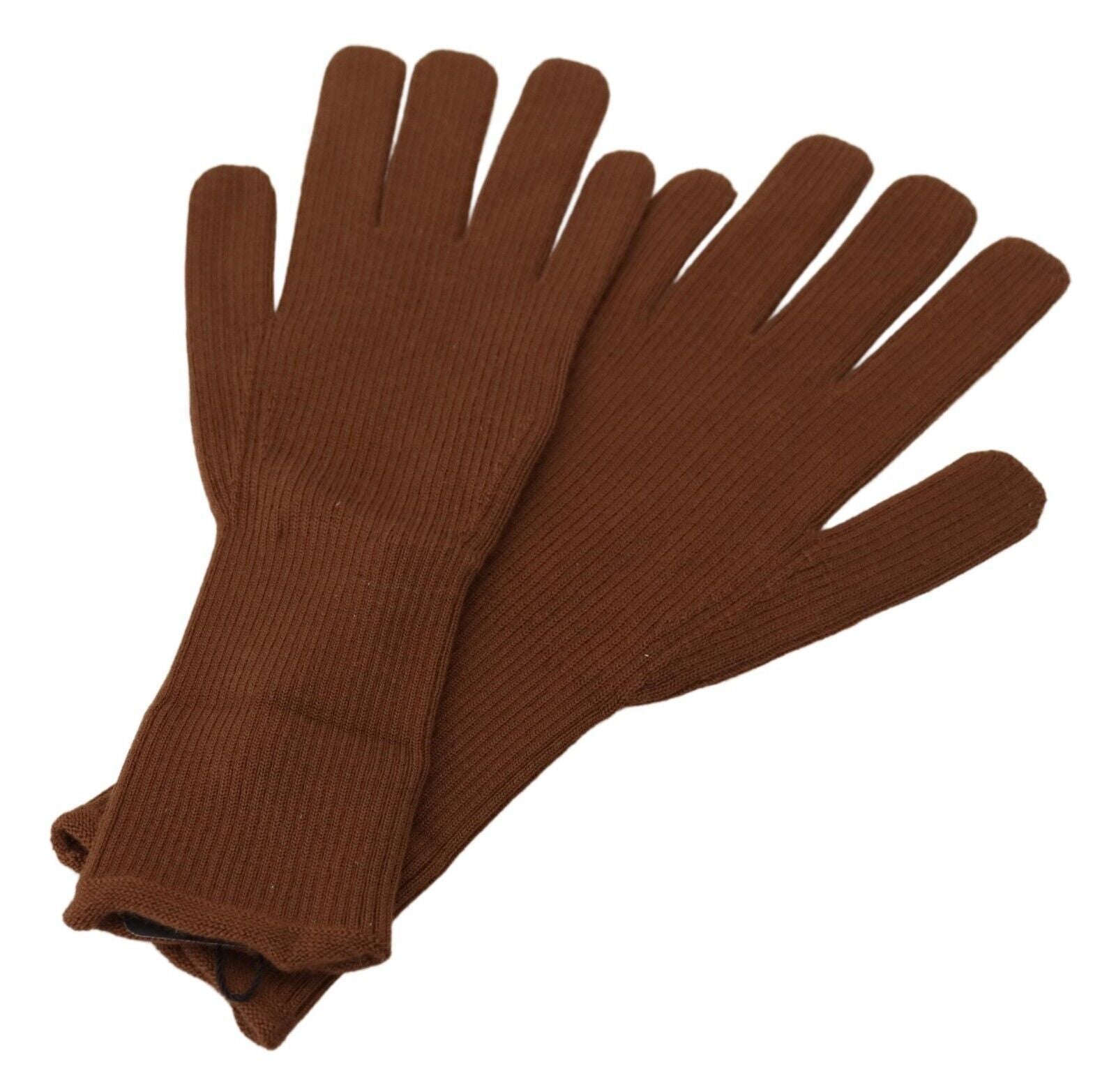 Dolce & Gabbana Men's Brown Cashmere Gloves with Mittens