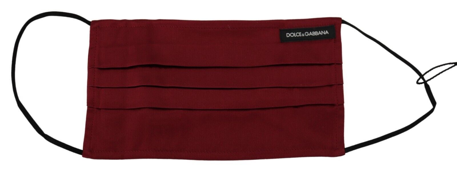 Dolce & Gabbana Chestnut Silk Pleated Elastic Earloop One Size Face Mask
