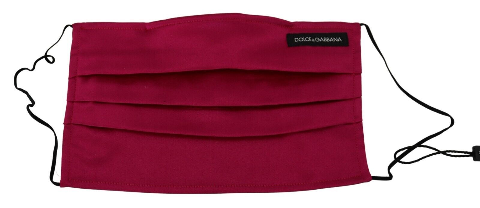 Dolce & Gabbana Chestnut Silk Pleated Elastic Earloop One Size Face Mask