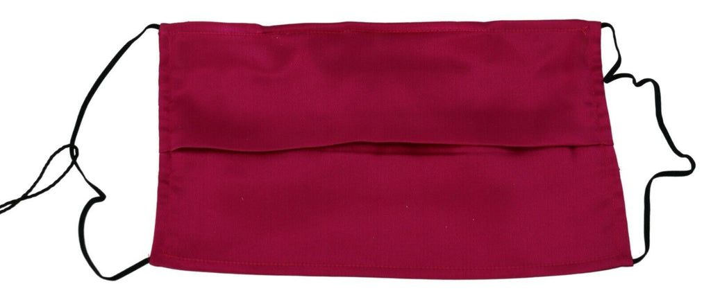 Dolce & Gabbana Chestnut Silk Pleated Elastic Earloop One Size Face Mask