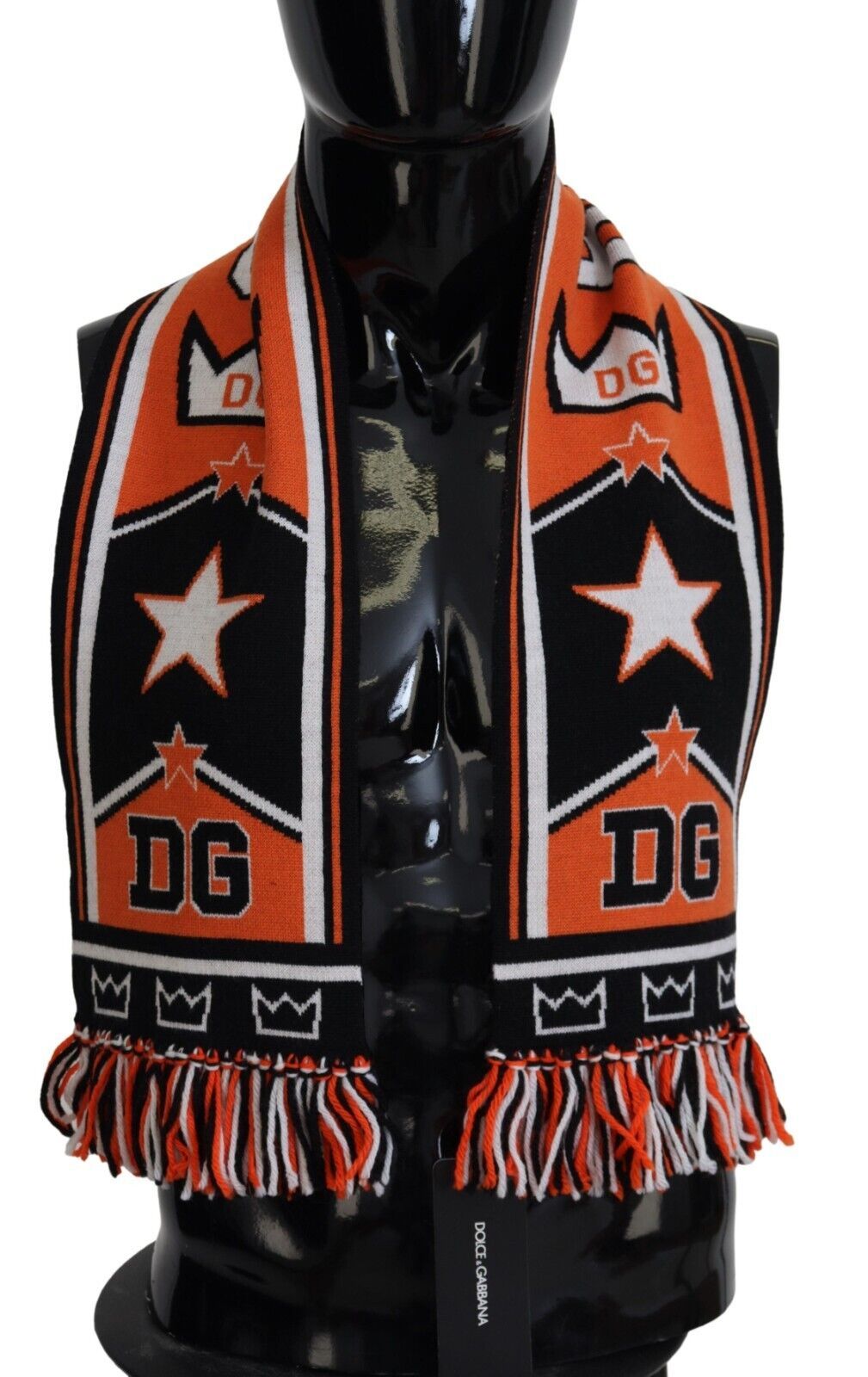 Dolce & Gabbana Multicolor DG Logo bedruckt Männer Hals Wrap Schal Schal