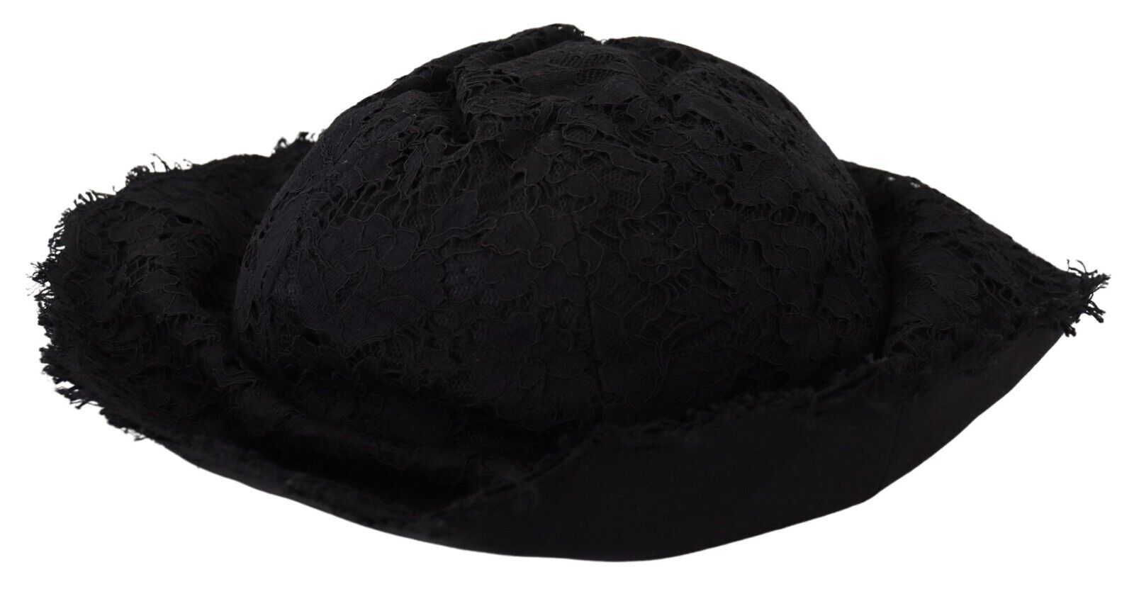 Dolce & Gabbana Black Cotton Wide-Brim Hat