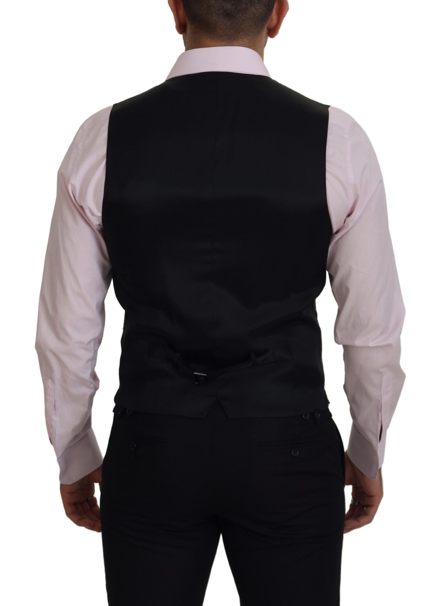 Dolce & Gabbana Multicolor Polyester Vest Dress Formal Vest
