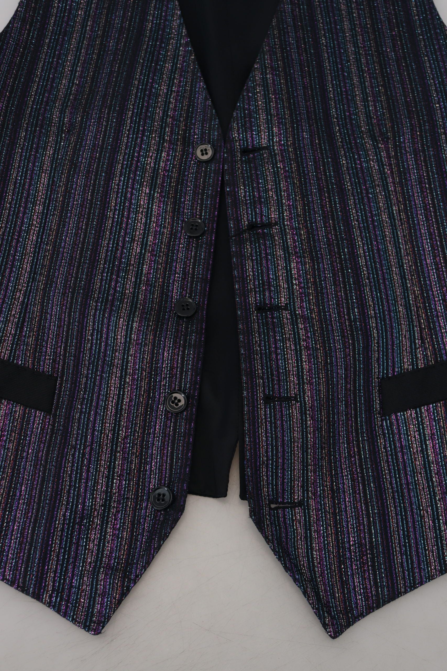 Dolce & Gabbana Multicolor Polyester Vest Dress Formal Vest