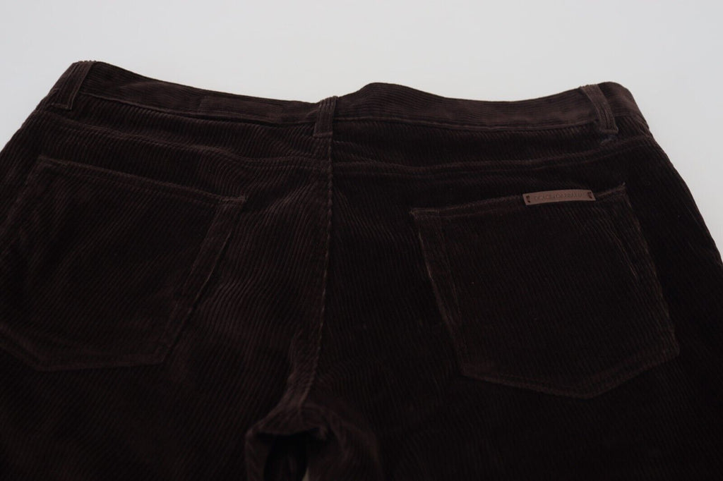Dolce & Gabbana Brauner Kord Herren Freizeithosen