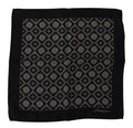 Dolce & Gabbana Black Geometric Pattern Square Handkerchief