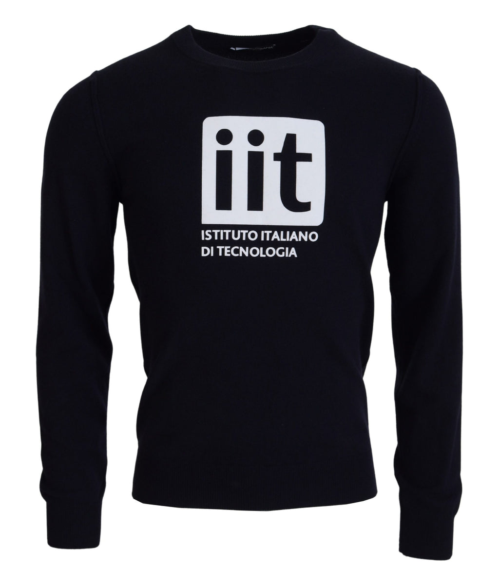 Dolce & Gabbana Blauer Kaschmir iit Print Pullover