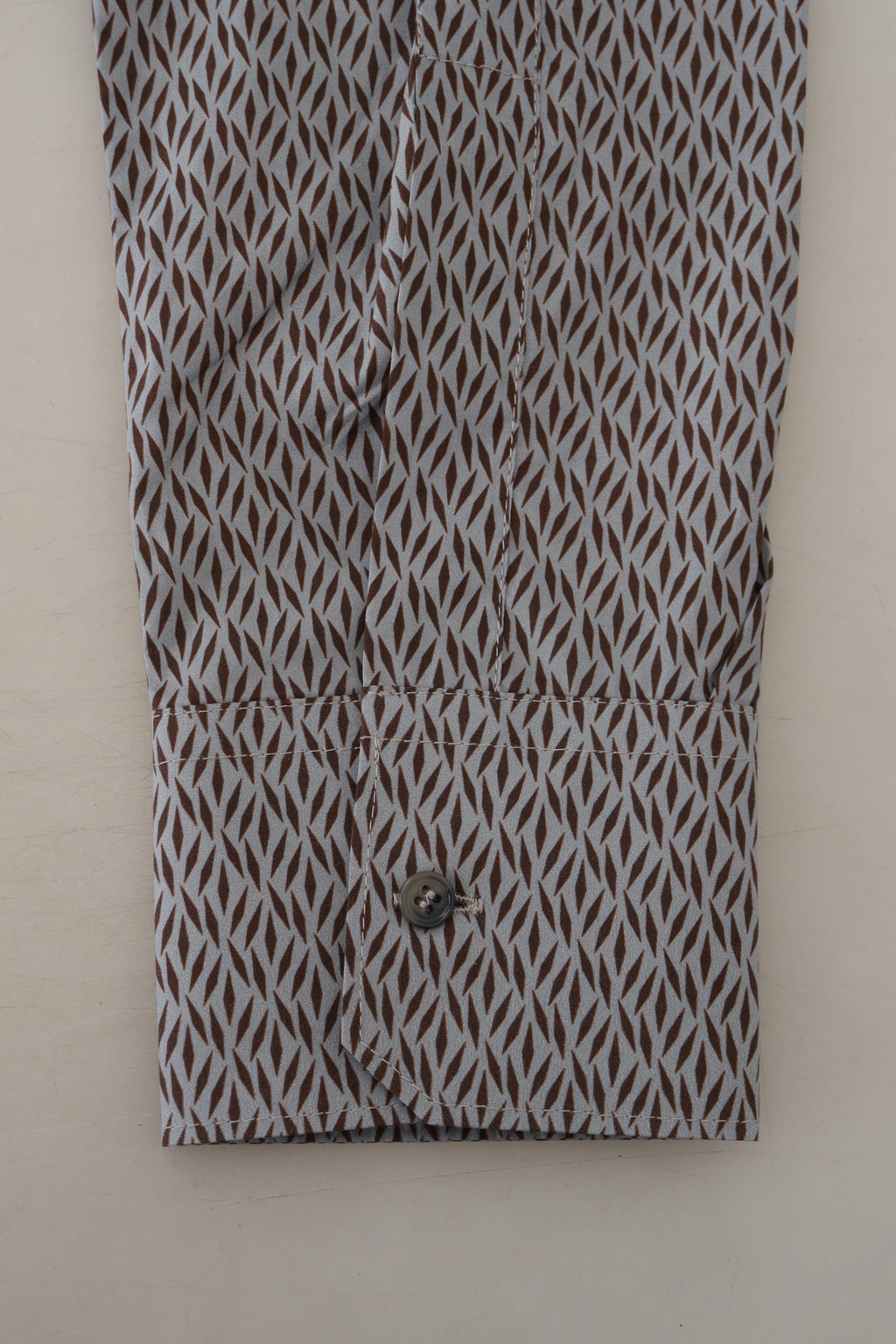 Dolce & Gabbana Grey Brown GOLD Slim Fit Dress Formal Shirt