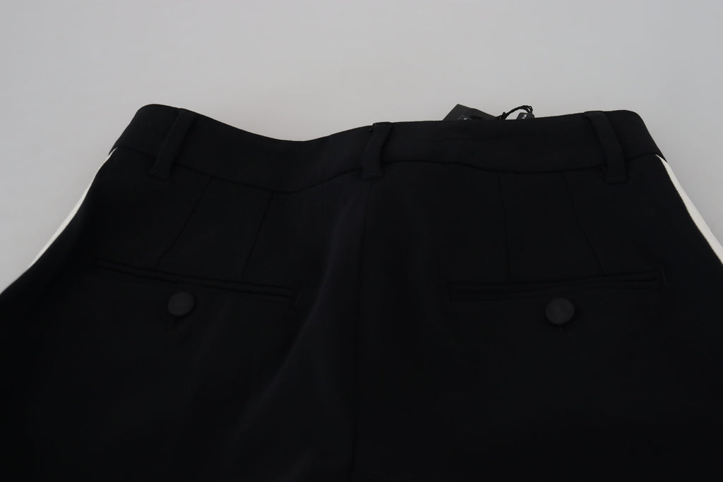 Dolce & Gabbana Women's High-Waisted Black Trousers