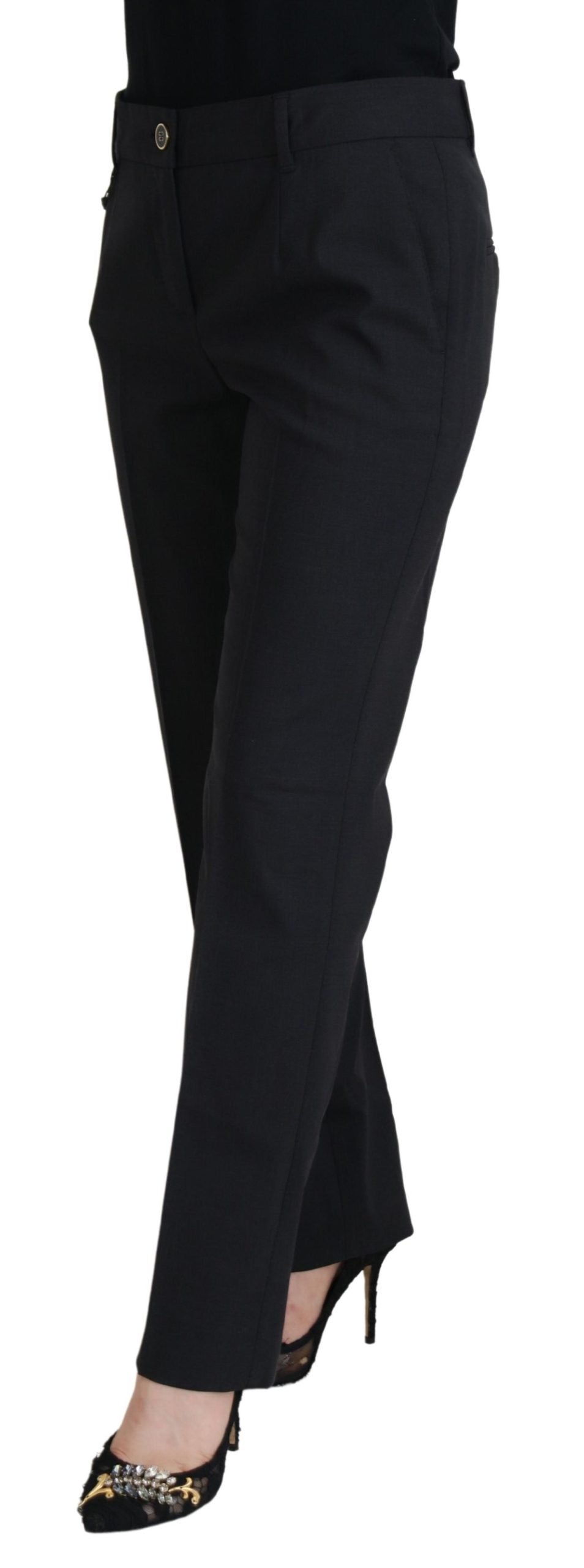 Dolce & Gabbana Gray Women's Formal Tapered Pants