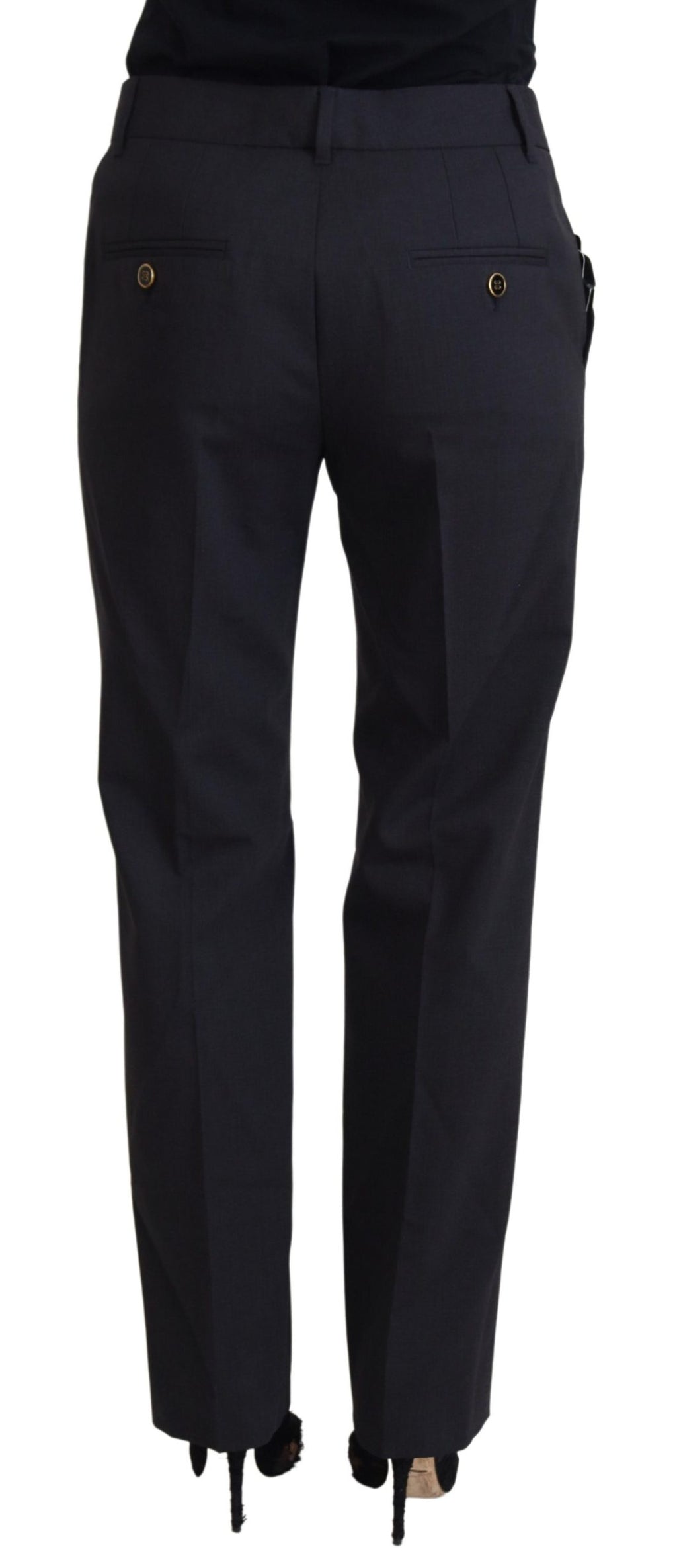 Dolce & Gabbana Gray Women's Formal Tapered Pants