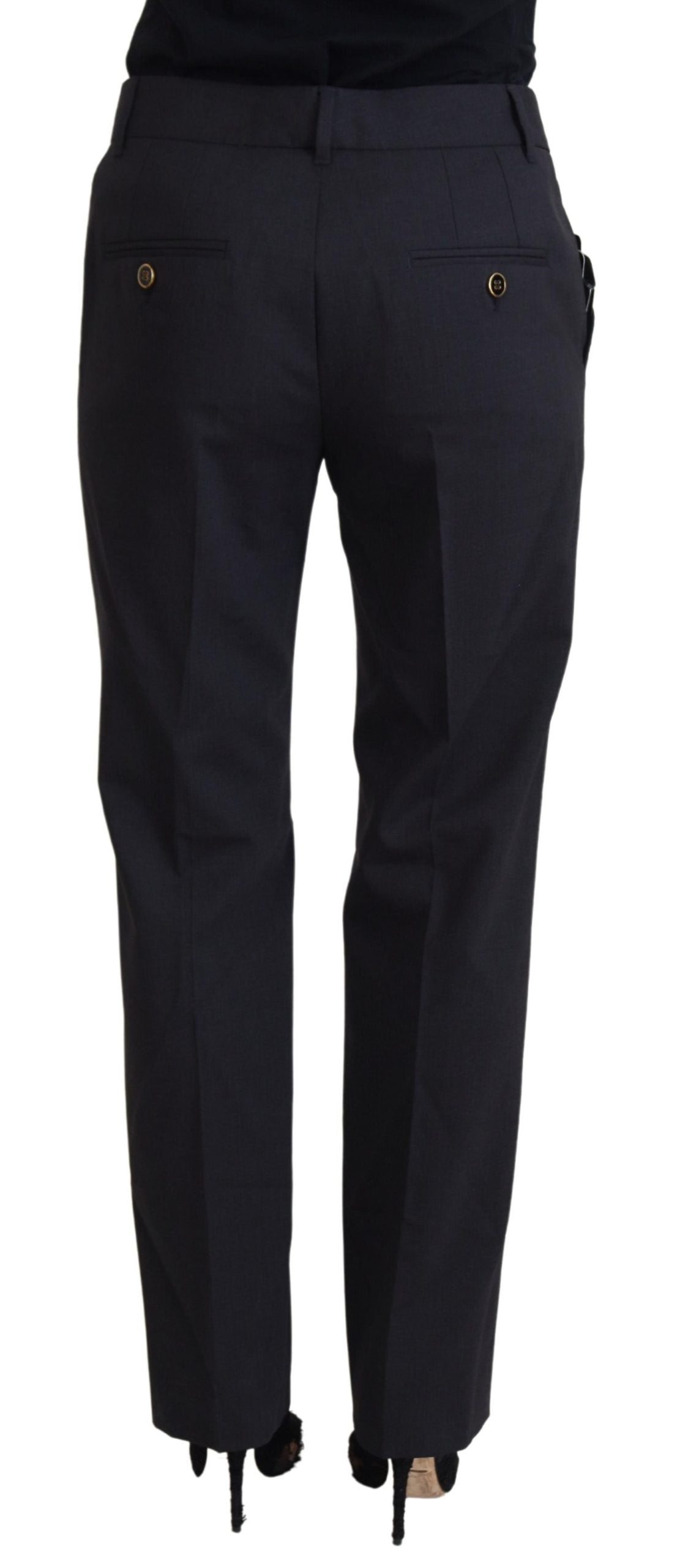 Dolce & Gabbana Gray Women's Formal Tapered Pants