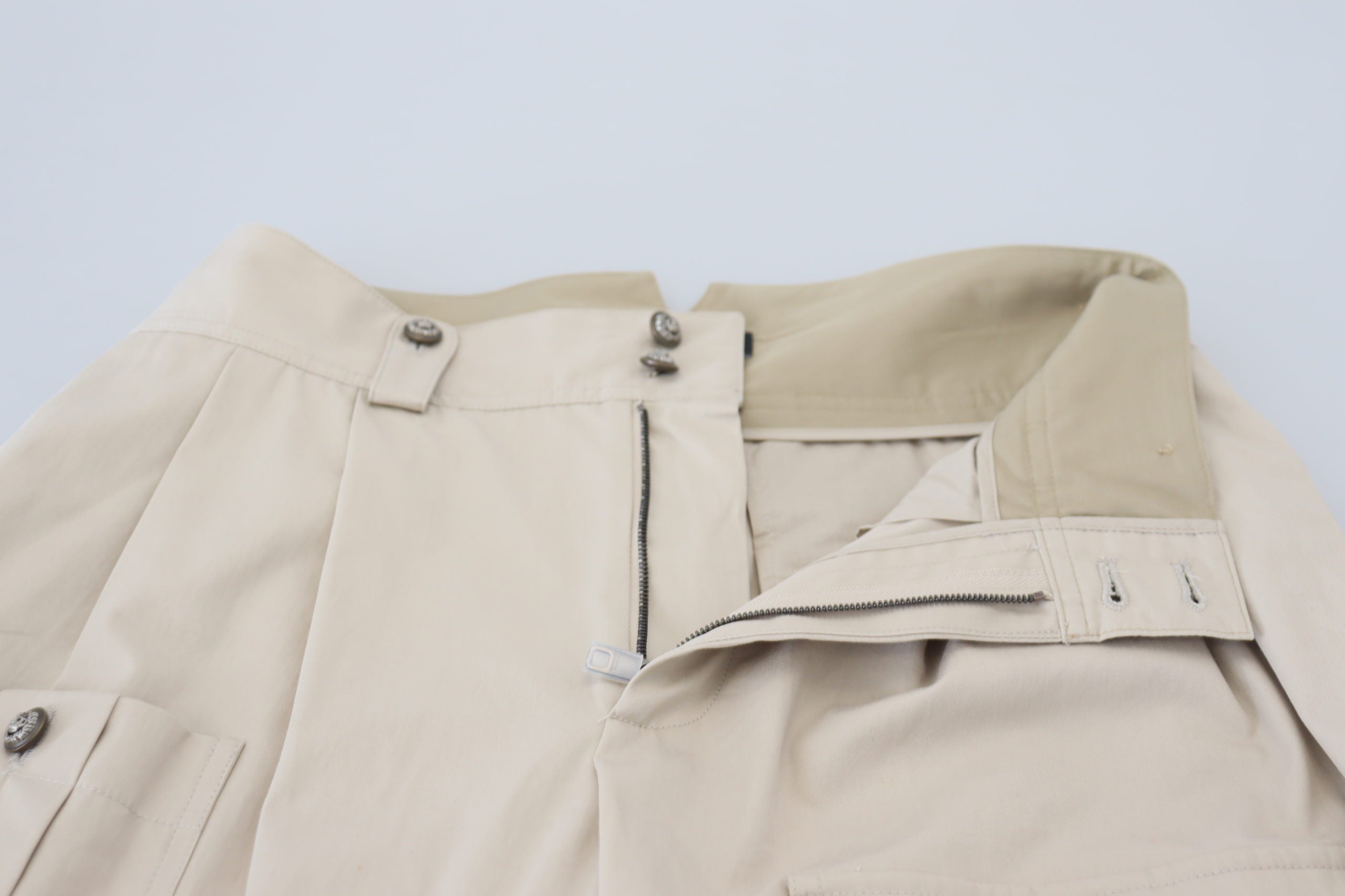 Dolce & Gabbana Beige Cotton Women's Cargo Pants