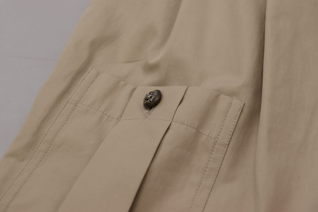 Dolce & Gabbana Beige Cotton Women's Cargo Pants