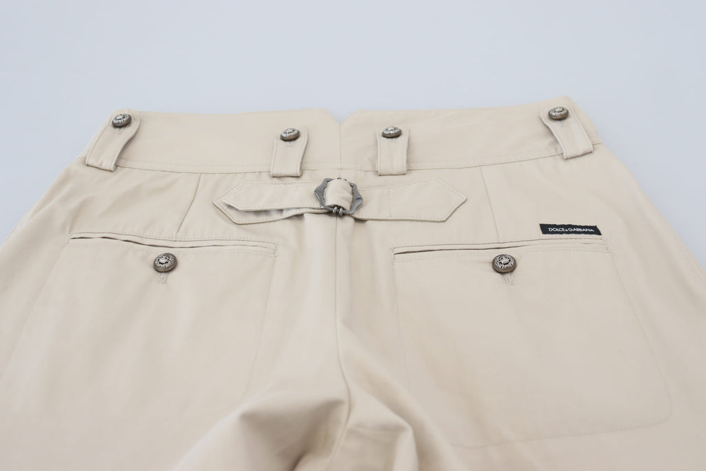Dolce & Gabbana Beige Cotton Women's Cargo Pants
